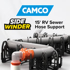 Camco Sidewinder Telescoping Folding RV Sewer Hose Support, 15 Ft, 43043