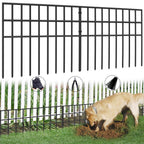 42.5ft(L) x 13in(H) Animal Barrier Fence, 30 Panels No Dig Garden Fence for Dog Rabbit, Rustproof Anti Digging Barrier, Garden Edging Border Ground