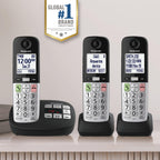 Panasonic Cordless Phone, Landline Phone with Volume Boost and Slow Talk