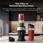 Ninja Fit Compact Personal Blender, 700W, (2) 16oz Cups, QB3001SS