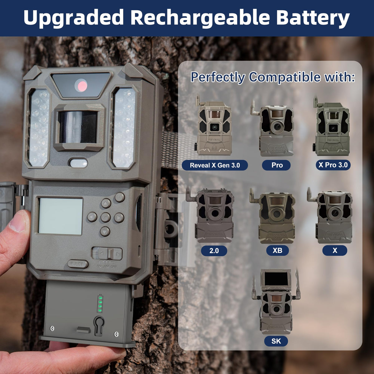 2-Pack 6000mAh Rechargeable Reveal Lipo Lithium Batteries Pack
