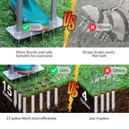 Walensee Aerator Lawn Tool, 15-Spike Manual Lawn Aerator Tool for Yard