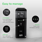 APC BR1500MS2 Pure Sine Wave UPS Battery Backup & Surge Protector
