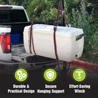 HME Truck Hitch Game Hoist Kit with Winch and Gambrel, 400 lb Capacity