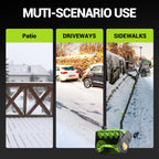 20V Cordless Electric Snow Shovel, 13-Inch, 2×4.0Ah Batteries & Charger