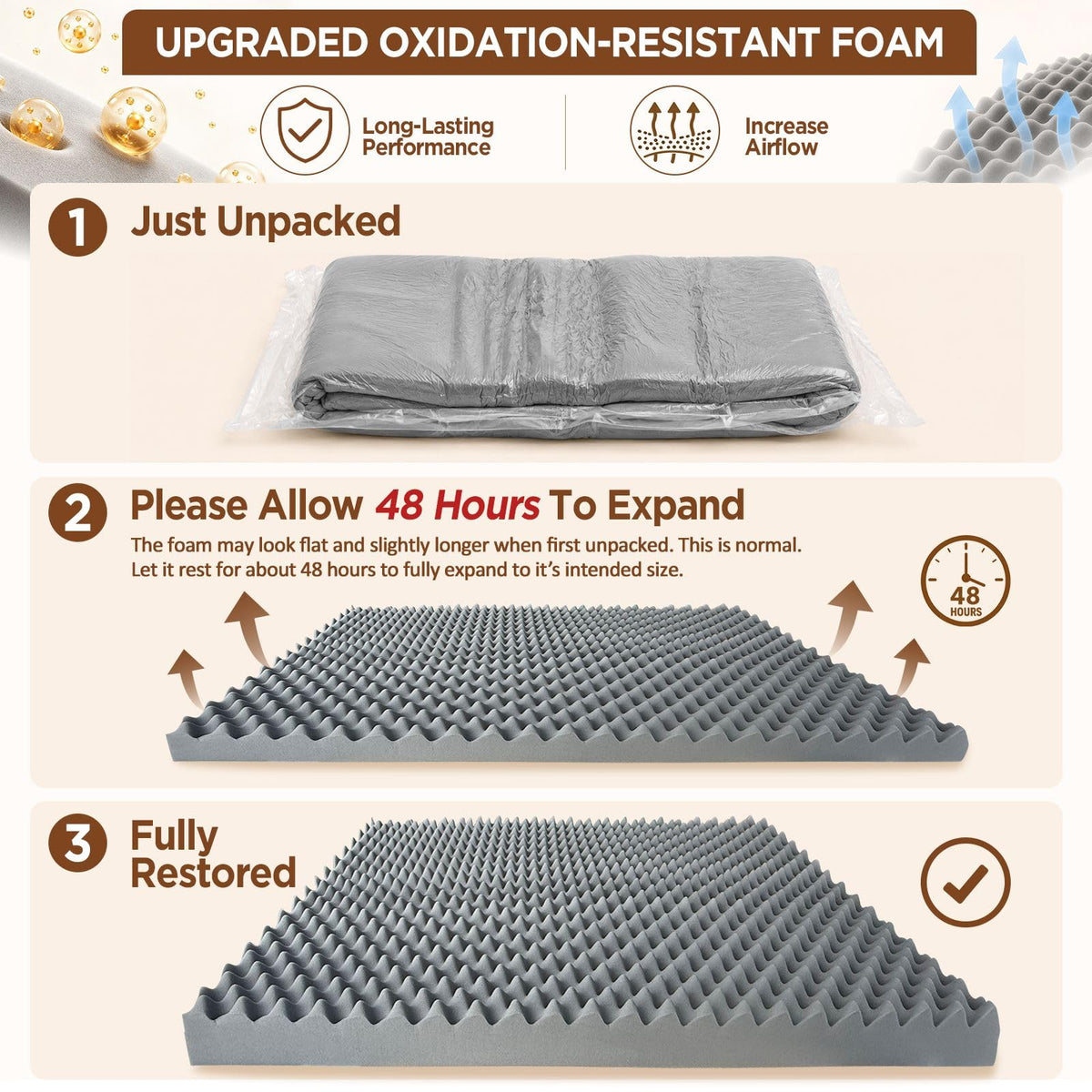Comfort Expression Waterproof Orthopedic Dog Bed for Extra Large Dogs