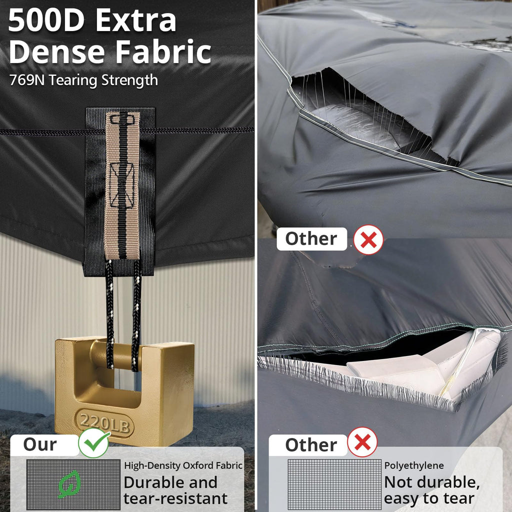 18ft Winter Pool Cover,Windproof Patented Ratchet&Heavy Duty Fabric