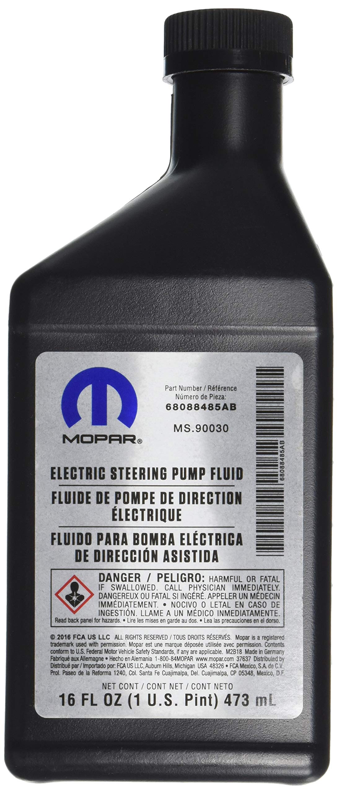 Genuine Chrysler (68088485AA) Power Steering Fluid
