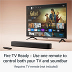 Fire TV Soundbar, 2.0 speaker with DTS Virtual:X and Dolby Audio, Bluetooth connectivity