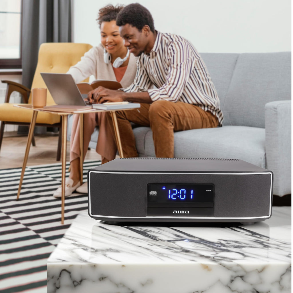 Aiwa - Exos 30W Home Speaker with CD Player, Bluetooth & FM Radio