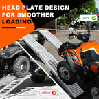 72.5" Heavy Duty Folding Loading Ramps, 1500lb Capacity, Ideal for Motorcycles, Lawn Mowers, ATVs, UTVs, and More – Pack of 2 with Safety Straps and