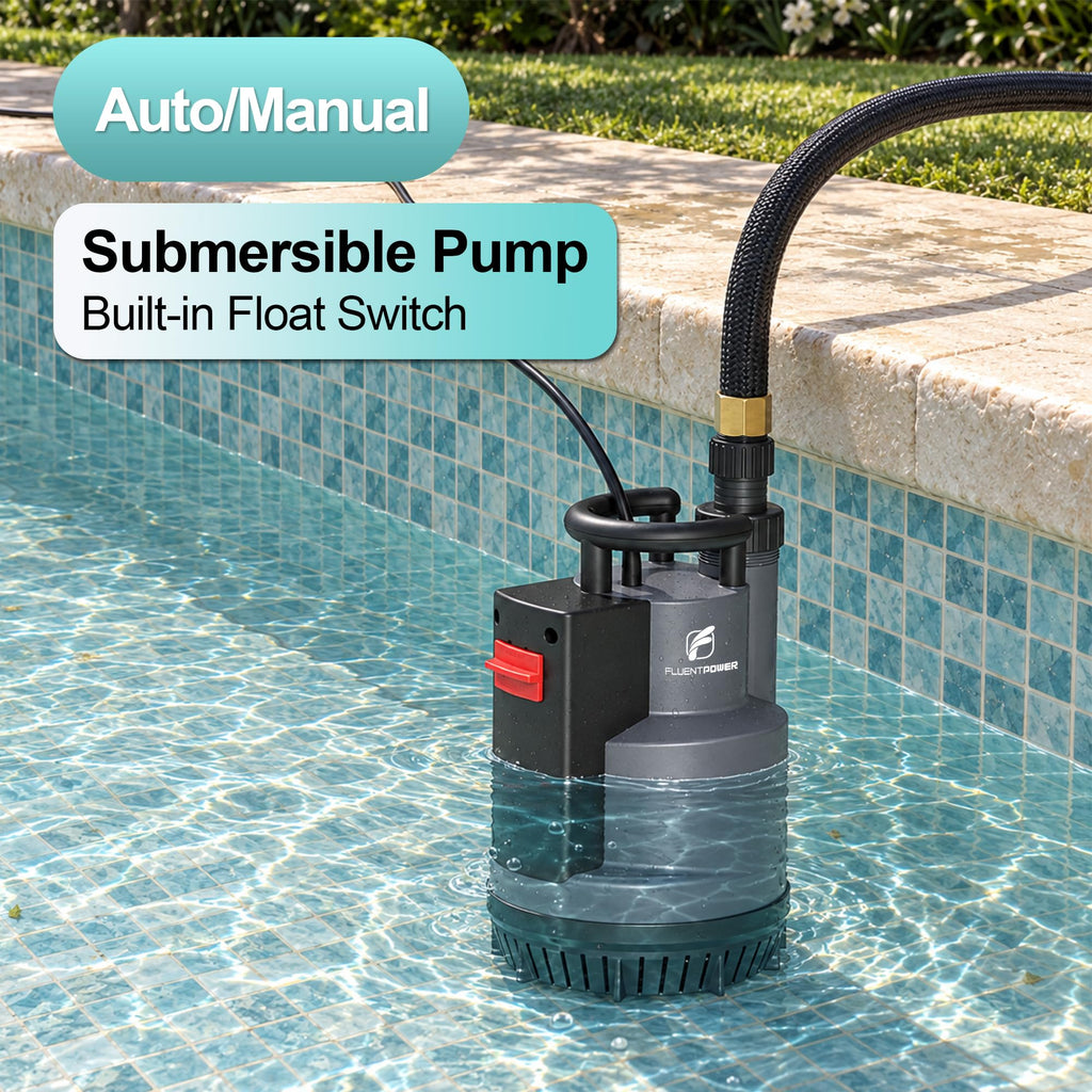 1/2 HP Automatic Submersible Sump and Utility Pump, 2500 GPH