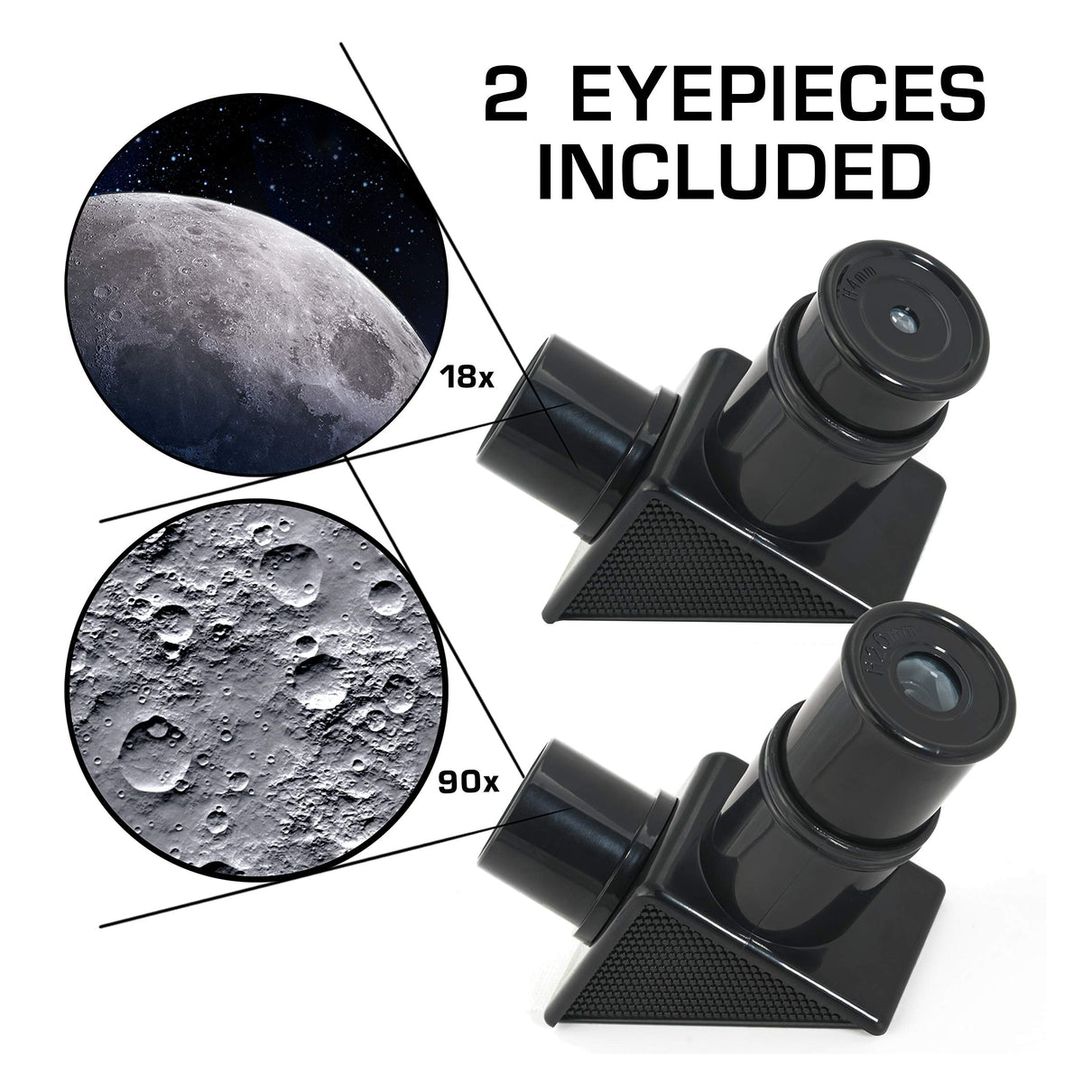 NASA Lunar Telescope for Kids Ages 8-12 with Tripod and Finder Scope