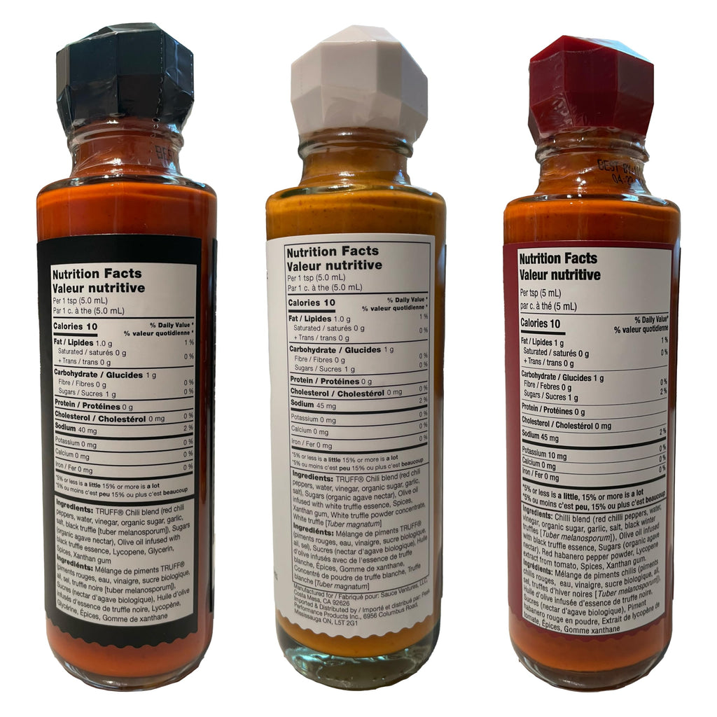 TRUFF Hot Sauce Variety Pack, Set of 3
