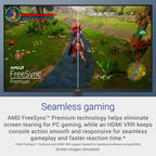 Dell 24 240Hz Gaming Monitor - SE2426HG - 23.8-inch FHD (1920x1080) 240Hz Display, in-Plane Switching (IPS) Technology, AMD FreeSync™ Premium, TÜV 3