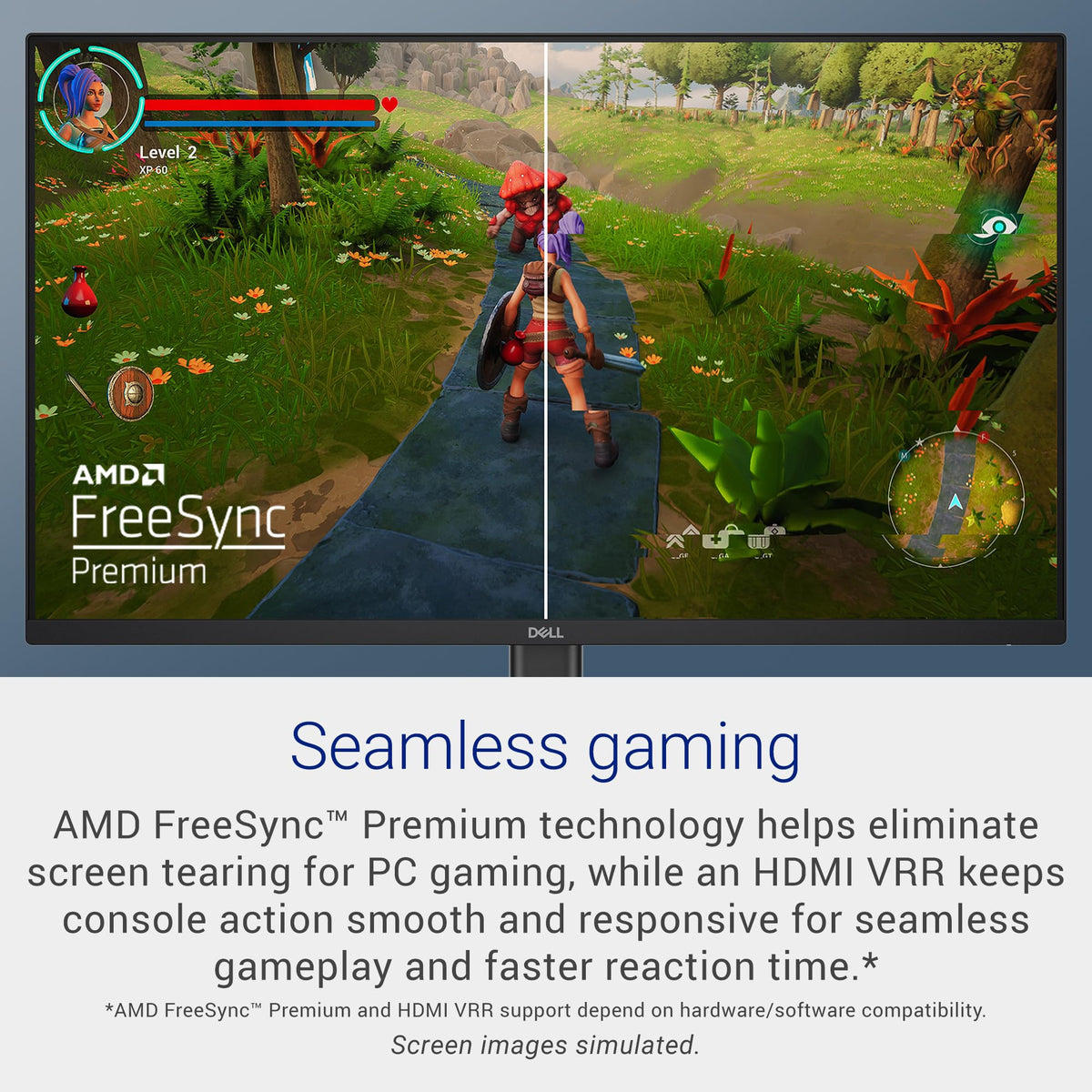 Dell 24 240Hz Gaming Monitor - SE2426HG - 23.8-inch FHD (1920x1080) 240Hz Display, in-Plane Switching (IPS) Technology, AMD FreeSync™ Premium, TÜV 3