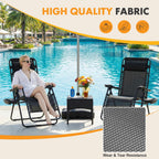 NEWBULIG Zero Gravity Chairs Set of 2, Folding Lounge Recliner Chair