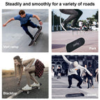 WhiteFang Skateboards for Beginners, Complete Skateboard 31 x 7.88, 7 Layer Canadian Maple Double Kick Concave Standard and Tricks Skateboards for