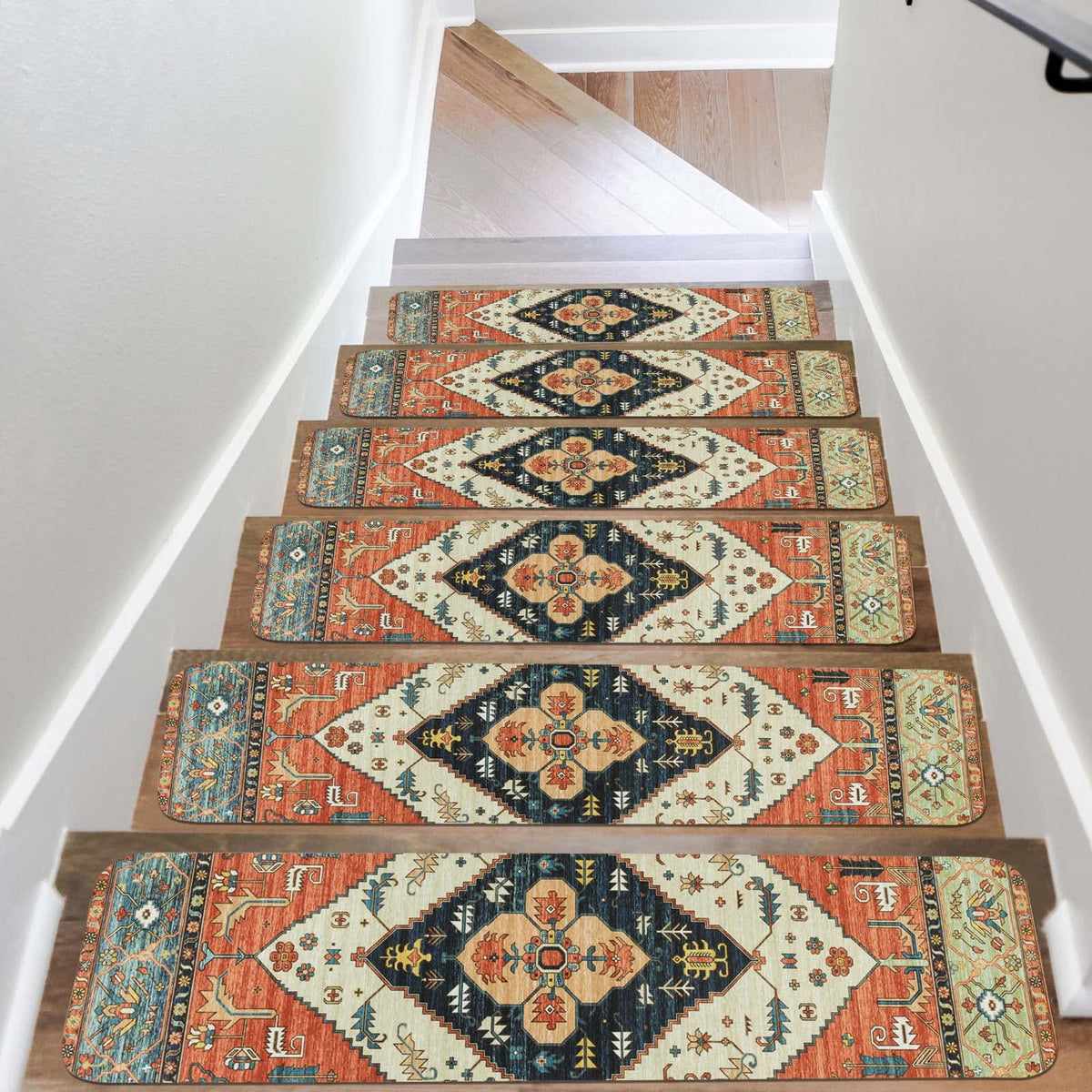 Non-Slip Carpet Stair Treads for Wooden Steps 15PC 30"X8" Stair Runner
