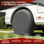 Explore Land Tire Covers 2 Pack Fit Tire Diameters 26-28.75 inch, Charcoal