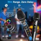 Karaoke Machine for Adults with 3 Wireless Microphones, 300W PA System