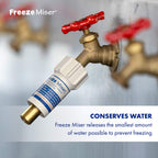 Outdoor Faucet & Spigot Freeze Protection – Patented Valve Shield, Activates at Water Temperature Below 37°F/3°C – Durable Winter Cover Alternative