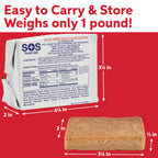 SOS Food Lab Emergency Food Bar - 2400 Calorie Ration (5 Pack Shortbread Cookie) - 2 Day/48 Hour Ready to Eat Supply for Camping, Hiking, Disaster
