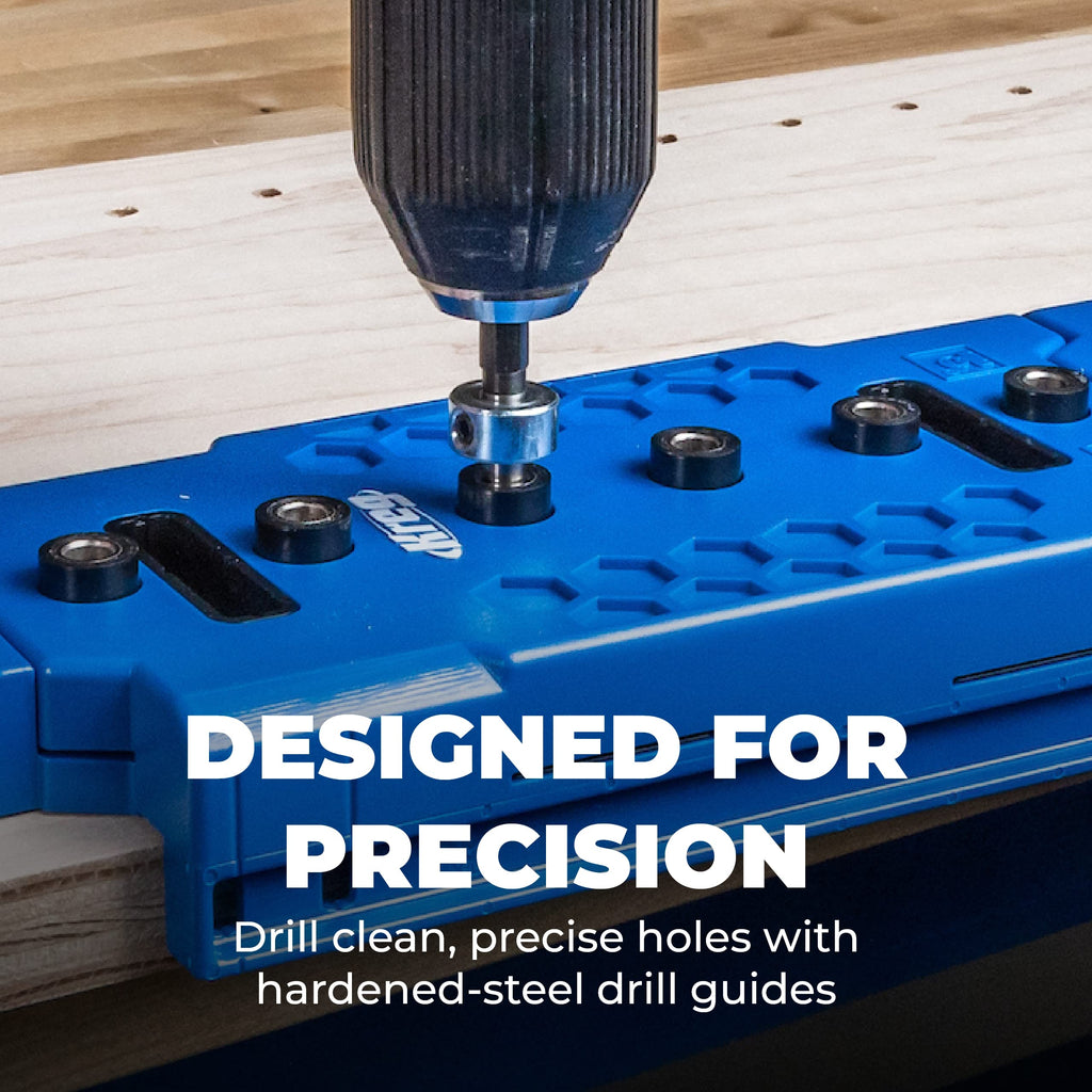 Kreg Shelf Pin Jig 1/4 Inch, Cabinet Shelf Drilling Jig, KMA3225