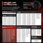 Explore Land Tire Covers 2 Pack Fit Tire Diameters 26-28.75 inch, Charcoal