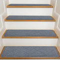 Stair Treads for Wooden Steps Indoor, KOOTETA 15 Pack 8" X 30" Non Slip Carpet Stair Treads with Reusable Adhesive for Kids Elders and Dogs,Pet