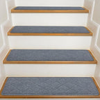 Stair Treads for Wooden Steps Indoor, KOOTETA 15 Pack 8" X 30" Non Slip Carpet Stair Treads with Reusable Adhesive for Kids Elders and Dogs,Pet