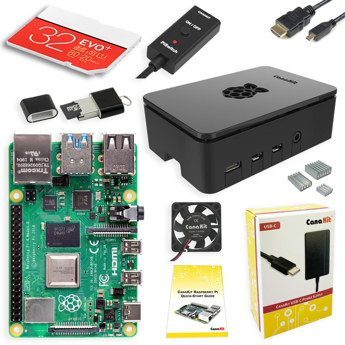 CanaKit Raspberry Pi 4 4GB Starter PRO Kit - 4GB RAM