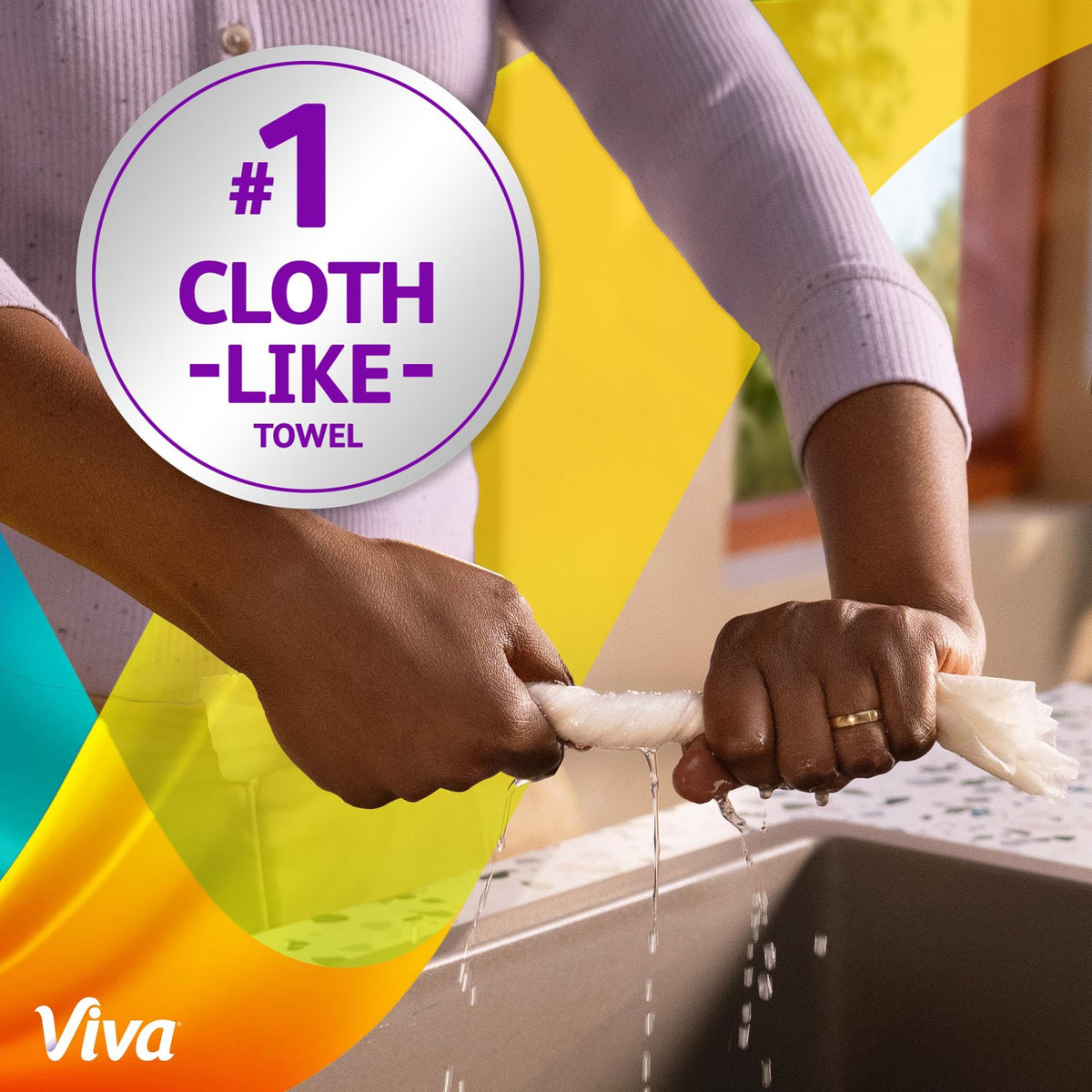 Viva Signature Cloth Paper Towels, 12 Family Triple, 141 Sheets per Roll