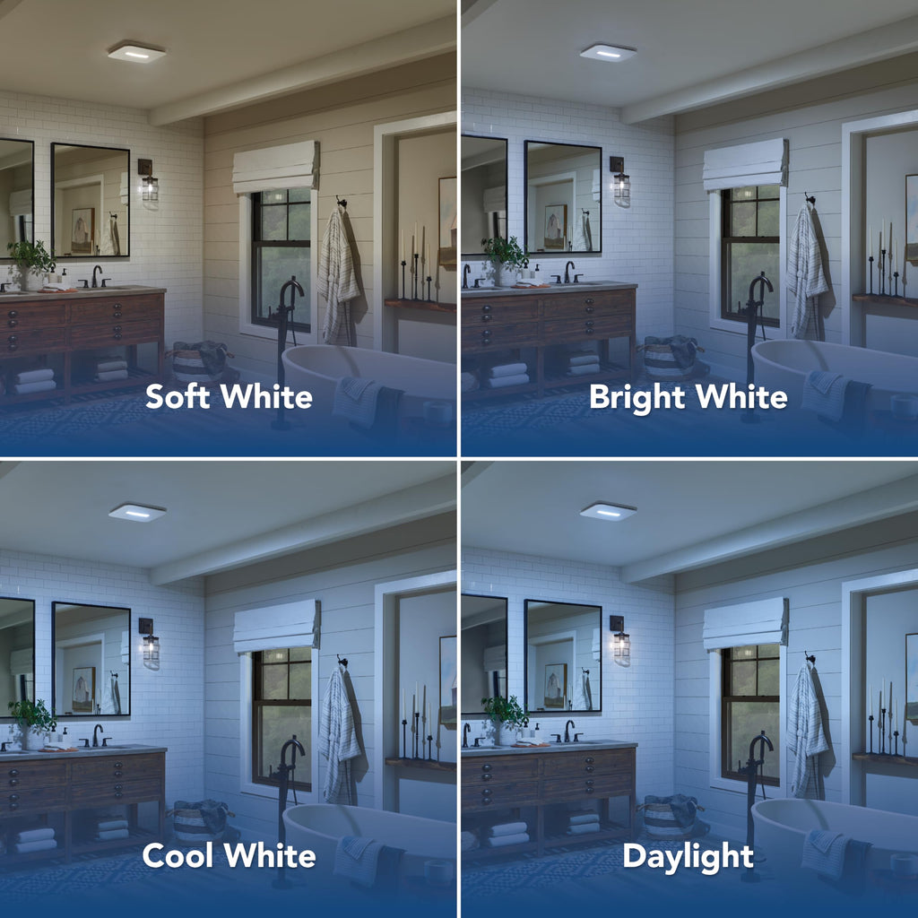 Broan-NuTone Bathroom Exhaust Fan – Retrofit Design Replaces Existing Fan Without Attic Access, Quiet 1.0 Sones, 110 CFM, Powerful Ventilation with 4