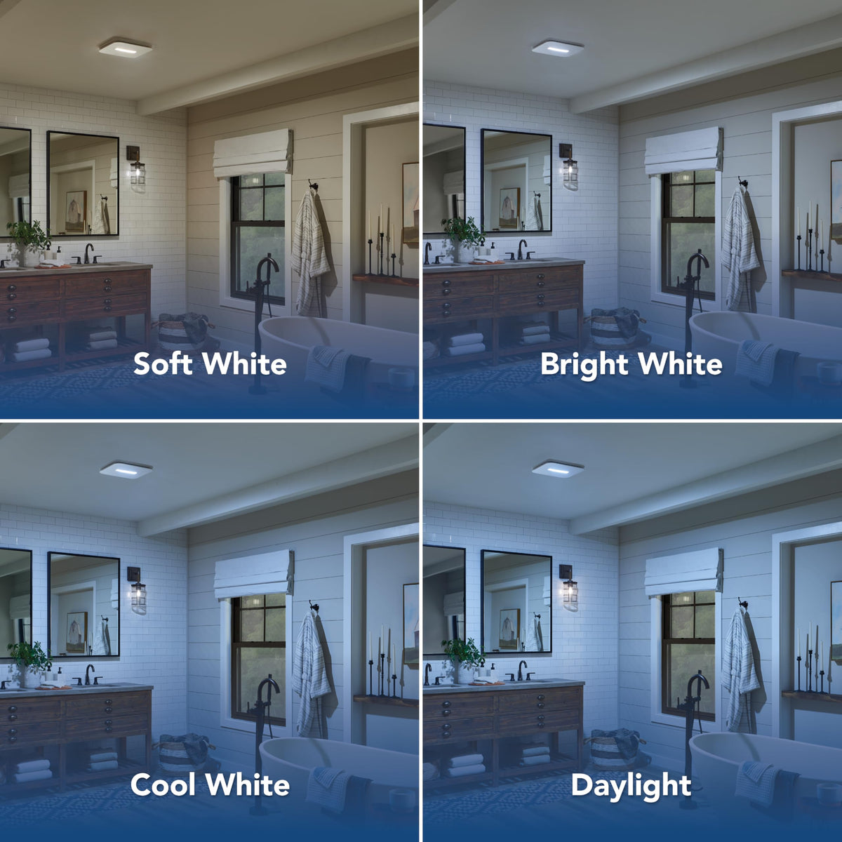 Broan-NuTone Bathroom Exhaust Fan – Retrofit Design Replaces Existing Fan Without Attic Access, Quiet 1.0 Sones, 110 CFM, Powerful Ventilation with 4