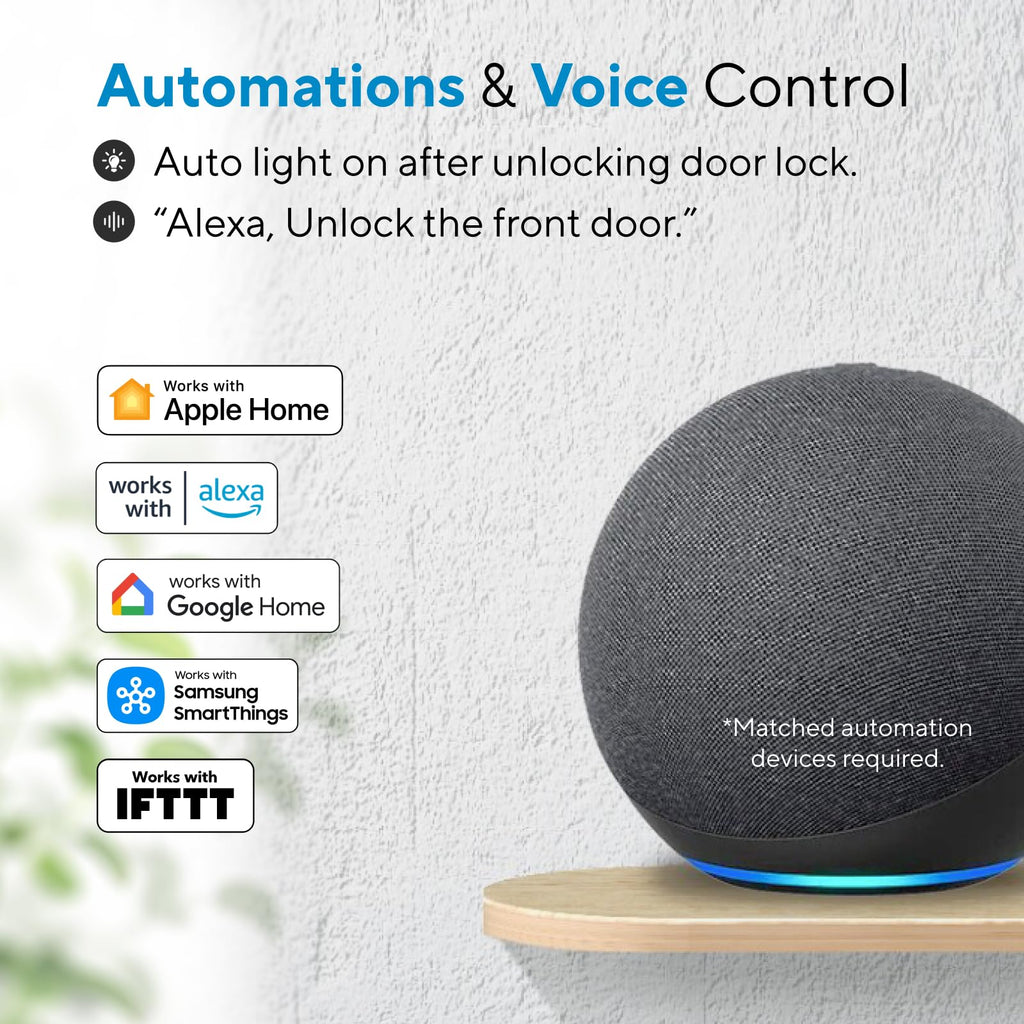 ULTRALOQ Bolt SE Wifi Smart Deadbolt Lock, Supports Matter, Remote Control
