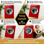 Anti Vibration Pads for Washing Machine & Dryer, Fit Feet to 2.5in 4 Pack