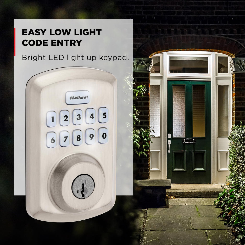 Kwikset Powerbolt 250 Transitional Keyless Entry Keypad Door Lock