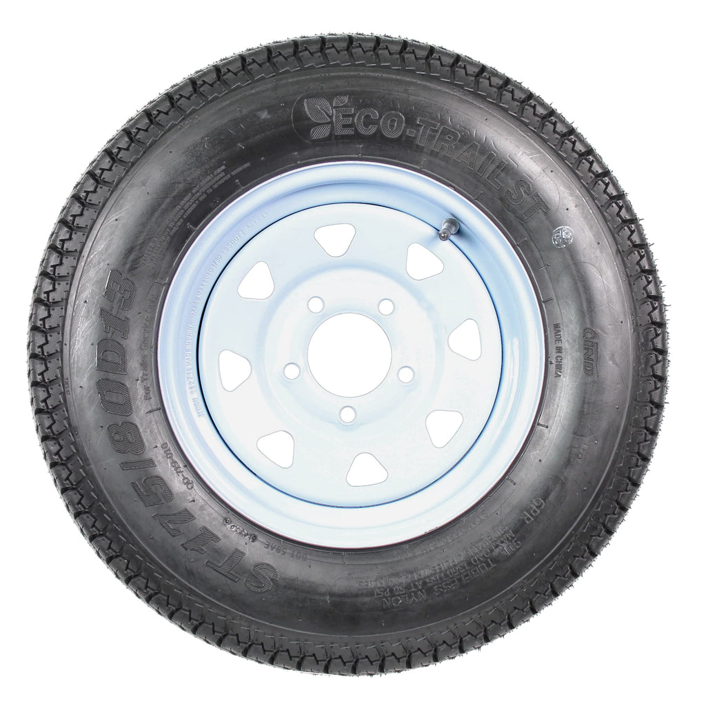 eCustomrim 2-Pack Trailer Tire Rim Assembly ST175/80D13 B78-13 5 Lug LRC