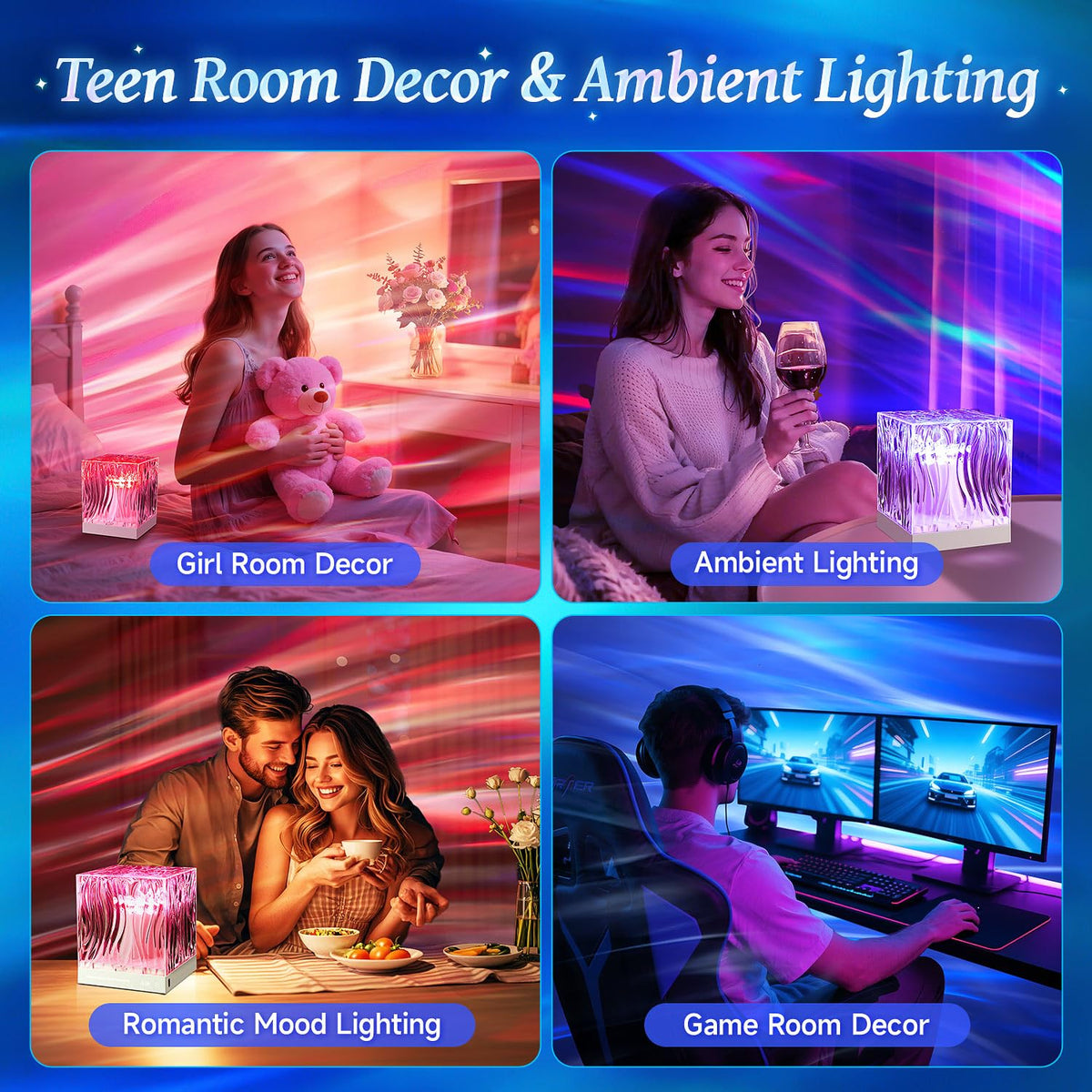 Teen Girl Gifts Trendy Stuff Galaxy Projector Night Light Projector, 18-Color Birthday Gifts for Women Christmas Gift for Men, 10 Brightness Ambient