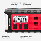 Midland - ER310PRO, Portable Emergency Bluetooth Weather AM/FM Radio