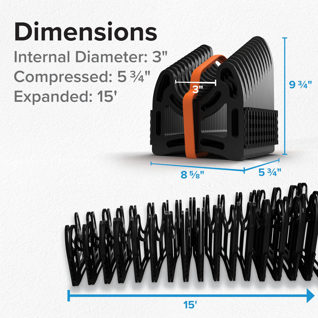 Camco Sidewinder Telescoping Folding RV Sewer Hose Support, 15 Ft, 43043