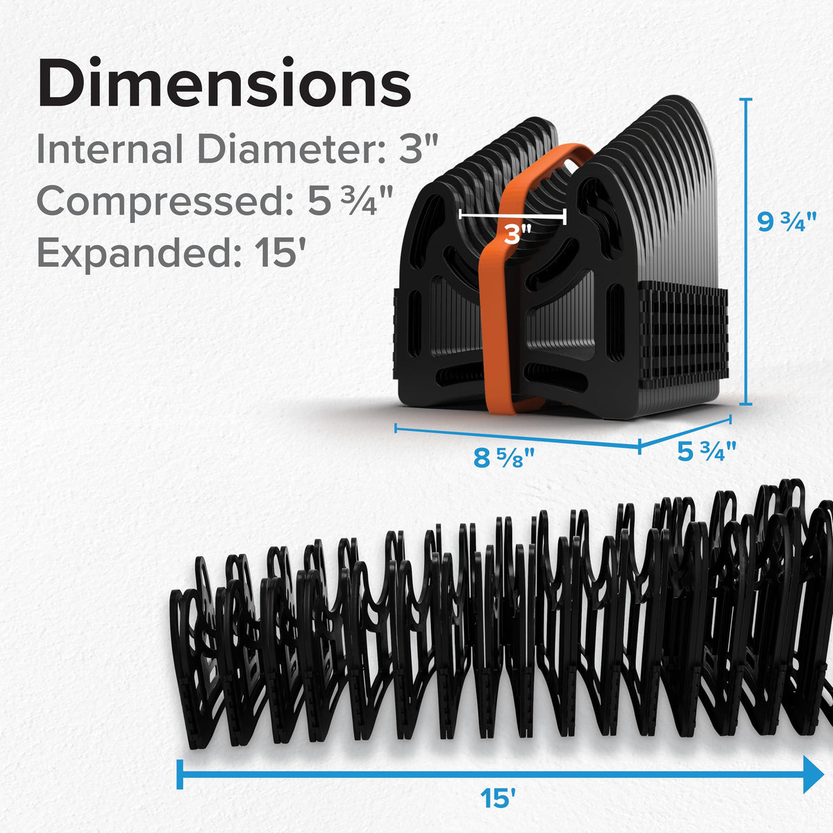Camco Sidewinder Telescoping Folding RV Sewer Hose Support, 15 Ft, 43043