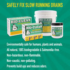 Bio-Clean Drain Septic 2# Can Cleans Drains- Septic Tanks - Grease Traps All Natural and 100% Guaranteed No Caustic Chemicals! Removes fats Oil and