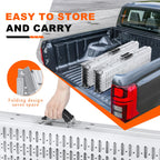 72.5" Heavy Duty Folding Loading Ramps, 1500lb Capacity, Ideal for Motorcycles, Lawn Mowers, ATVs, UTVs, and More – Pack of 2 with Safety Straps and