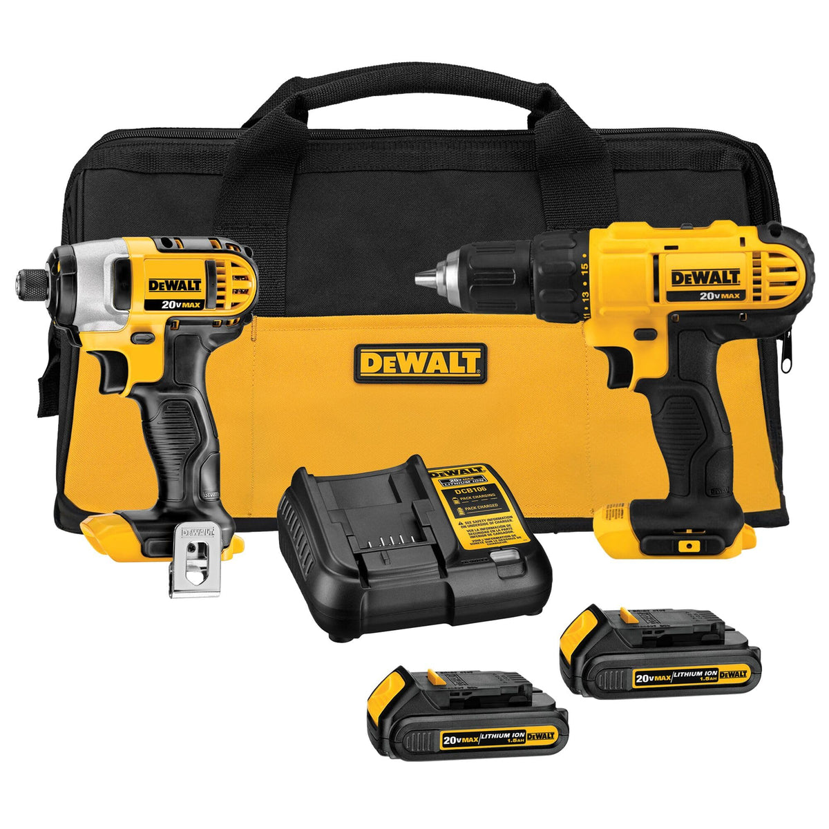 DEWALT 20V MAX Drill and Impact Driver (DCK240C2)