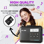 K7 Cassette Player, Converts Tapes to MP3, Built-in Microphone, 16GB Card