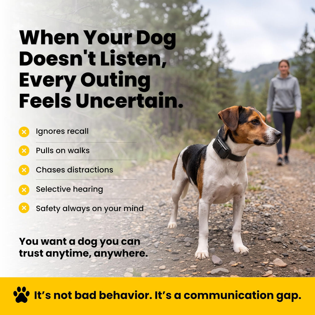 Educator ET-300 Mini E Collar for Dog Training with Remote - 1/2 Mile Range, Waterproof, 100 Blunt Stimulation Levels, Tone or Vibration Mode, Night