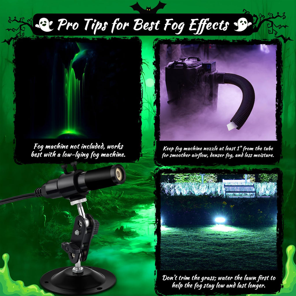 Green Laser Line Projector for Halloween Swamp Party Decoration