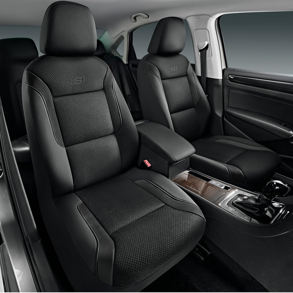 Skechers Memory Foam Seat Covers, Air Cool Mesh Thick Car Seat Covers, Car Seat Covers Front Seats Airbag Compatible, Universal Automotive Comfort